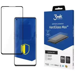 TEMPERED KIJELZŐVÉDŐ FÓLIA 3MK HardGlass Max Oppo Reno 6 Pro 5G black, FullScreen Glass kép