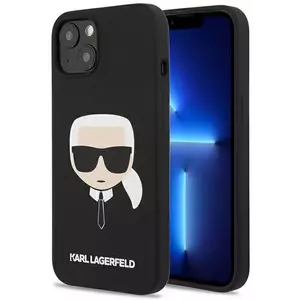 Tok Karl Lagerfeld KLHCP13SSLKHBK iPhone 13 mini 5, 4" black hardcase Silicone Karl`s Head (KLHCP13SSLKHBK) kép