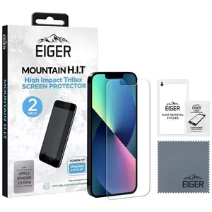 TEMPERED KIJELZŐVÉDŐ FÓLIA Eiger Mountain H.I.T. Screen Protector (2 Pack) for Apple iPhone 13 Mini (EGSP00783) kép