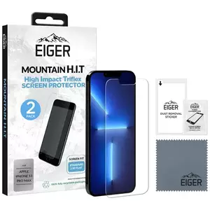 TEMPERED KIJELZŐVÉDŐ FÓLIA Eiger Mountain H.I.T. Screen Protector (2 Pack) for Apple iPhone 13 Pro Max (EGSP00787) kép
