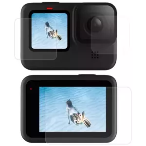 TEMPERED KIJELZŐVÉDŐ FÓLIA Telesin Screen and lens protective foil for GoPro Hero 9 / Hero 10 (GP-FLM-902) kép
