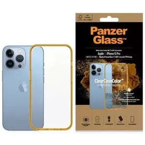Tok PanzerGlass ClearCase iPhone 13 Pro 6.1" Antibacterial Military grade Tangerine 0338 (0338) kép