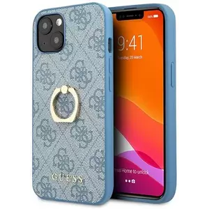 Tok Guess GUHCP13S4GMRBL iPhone 13 mini 5, 4" blue hardcase 4G with ring stand (GUHCP13S4GMRBL) kép