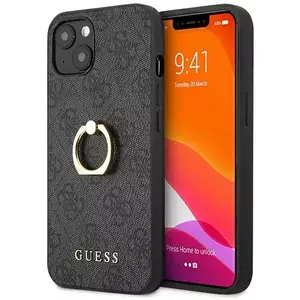 Tok Guess GUHCP13S4GMRGR iPhone 13 mini 5, 4" grey hardcase 4G with ring stand (GUHCP13S4GMRGR) kép