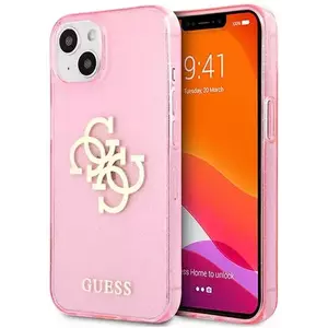 Tok Guess GUHCP13SPCUGL4GPI iPhone 13 mini 5, 4" pink hard case Glitter 4G Big Logo (GUHCP13SPCUGL4GPI) kép