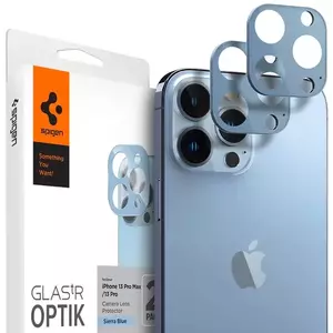 TEMPERED KIJELZŐVÉDŐ FÓLIA Spigen tR Optik 2 Pack, blue - iPhone 13 Pro/Max (AGL04032) kép