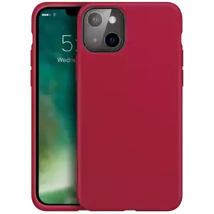 Tok XQISIT Silicone case Anti Bac for iPhone 13 red (47383) kép