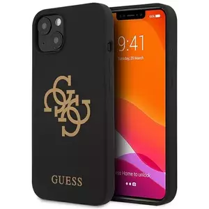 Tok Guess GUHCP13SLS4GGBK iPhone 13 mini 5, 4" black hard case Silicone 4G Logo (GUHCP13SLS4GGBK) kép