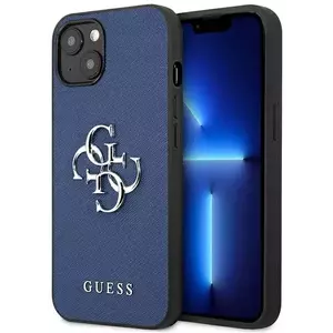 Tok Guess GUHCP13SSA4GSBL iPhone 13 mini 5, 4" blue hardcase Saffiano 4G Metal Logo (GUHCP13SSA4GSBL) kép