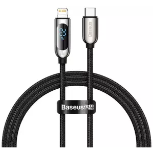 Kábel USB-C cable for Lightning Baseus Display, PD, 20W, 1m (black) kép