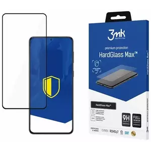 TEMPERED KIJELZŐVÉDŐ FÓLIA 3MK HardGlass Max Samsung S901 S22 black FullScreen Glass kép