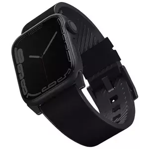 Óraszíj UNIQ strap Straden Apple Watch Series 4/5/6/7/SE 42/44/45mm. Leather Hybrid Strap black (UNIQ-45MM-STRABLK) kép