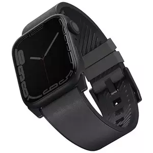 Óraszíj UNIQ strap Straden Apple Watch Series 4/5/6/7/SE 42/44/45mm. Leather Hybrid Strap grey (UNIQ-45MM-STRAGRY) kép