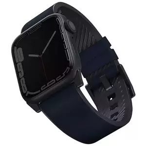 Óraszíj UNIQ strap Straden Apple Watch Series 4/5/6/7/SE 42/44/45mm. Leather Hybrid Strap blue (UNIQ-45MM-STRABLU) kép