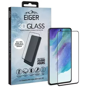 TEMPERED KIJELZŐVÉDŐ FÓLIA Eiger GLASS 3D Screen Protector for Samsung Galaxy S21 FE Smart Lock kép