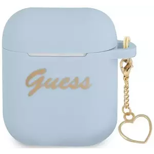 Guess AirPods cover Bue Silicone Charm Collection (GUA2LSCHSB) kép