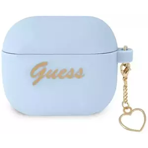Guess GUA3LSCHSB AirPods 3 cover blue Silicone Charm Collection (GUA3LSCHSB) kép