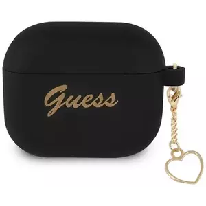 Guess GUA3LSCHSK AirPods 3 cover black Silicone Charm Collection (GUA3LSCHSK) kép