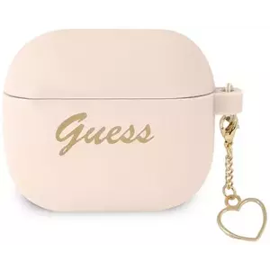Guess GUA3LSCHSP AirPods 3 cover pink Silicone Charm Collection (GUA3LSCHSP) kép