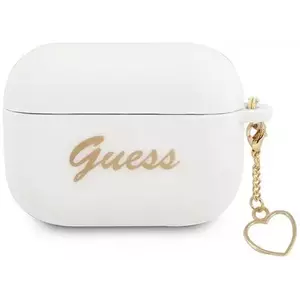 Guess GUAPLSCHSH AirPods Pro cover white Silicone Charm Collection (GUAPLSCHSH) kép