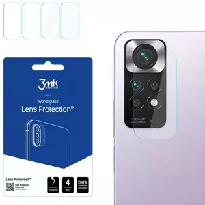 TEMPERED KIJELZŐVÉDŐ FÓLIA 3MK Lens Protect Xiaomi Redmi Note 11 4G Camera lens protection 4 pcs kép