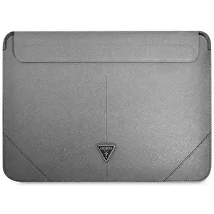 Tok Guess Sleeve GUCS14PSATLG 13/14" silver Saffiano Triangle Logo (GUCS14PSATLG) kép