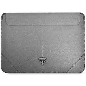 Tok Guess Sleeve GUCS16PSATLG 16" silver Saffiano Triangle Logo (GUCS16PSATLG) kép