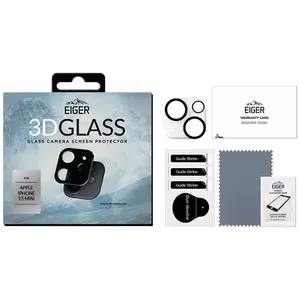 TEMPERED KIJELZŐVÉDŐ FÓLIA Eiger GLASS 3D Camera Lens Protector for Apple iPhone 13 Mini kép