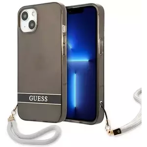 Tok Guess GUHCP13SHTSGSK iPhone 13 mini 5, 4" black hardcase Translucent Stap (GUHCP13SHTSGSK) kép