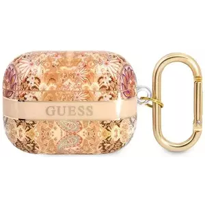 Guess GUAPHHFLD AirPods Pro cover gold Paisley Strap Collection (GUAPHHFLD) kép