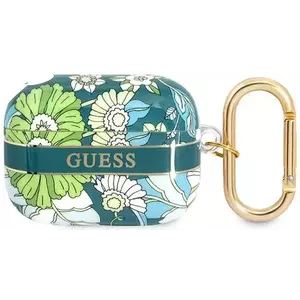 Guess GUAPHHFLN AirPods Pro cover green Flower Strap Collection (GUAPHHFLN) kép