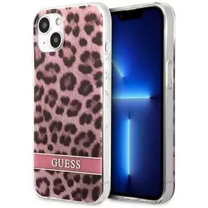 Tok Guess GUHCP13MHSLEOP iPhone 13 6, 1" pink hardcase Leopard (GUHCP13MHSLEOP) kép