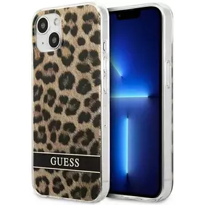 Tok Guess GUHCP13SHSLEOW iPhone 13 mini 5, 4" brown hardcase Leopard (GUHCP13SHSLEOW) kép