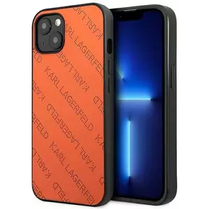 Tok Karl Lagerfeld KLHCP13MPTLO iPhone 13 6, 1" hardcase orange Perforated Allover (KLHCP13MPTLO) kép