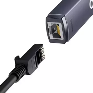 Redukció Baseus Lite Series USB-C to RJ45 network adapter, 100Mbps (gray) kép