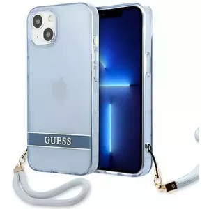 Tok Guess GUHCP13SHTSGSB iPhone 13 mini 5, 4" blue hardcase Translucent Stap (GUHCP13SHTSGSB) kép