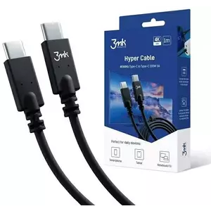 Kábel 3MK USB-C to C 60W 3A - 3mk Hyper Silicone Cable kép