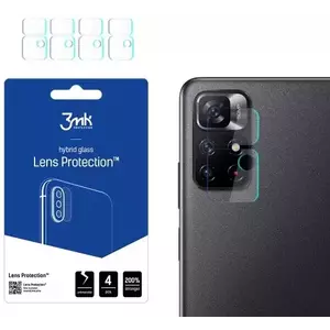 TEMPERED KIJELZŐVÉDŐ FÓLIA 3MK Lens Protect Xiaomi Redmi Note 11S 5 G/11T 5G Camera lens protection 4 pcs kép