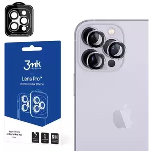 TEMPERED KIJELZŐVÉDŐ FÓLIA 3MK Lens Protection Pro iPhone 14 Pro / 14 Pro Max violet Camera lens protection with mounting frame 1 pc. kép