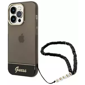 Tok Guess GUHCP14LHGCOHK iPhone 14 Pro 6, 1" black hardcase Translucent Pearl Strap (GUHCP14LHGCOHK) kép