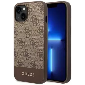 Tok Guess GUHCP14MG4GLBR iPhone 14 Plus 6, 7" brown hard case 4G Stripe Collection (GUHCP14MG4GLBR) kép