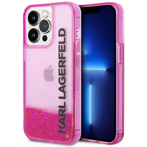 Tok Karl Lagerfeld KLHCP14LLCKVF iPhone 14 Pro 6, 1" pink hardcase Liquid Glitter Elong (KLHCP14LLCKVF) kép