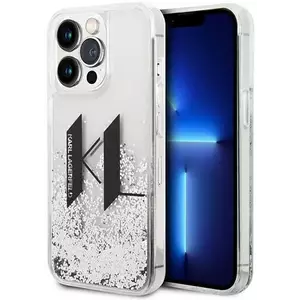 Tok Karl Lagerfeld KLHCP14XLBKLCS iPhone 14 Pro Max 6, 7" silver hardcase Liquid Glitter Big KL (KLHCP14XLBKLCS) kép