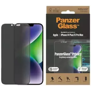 TEMPERED KIJELZŐVÉDŐ FÓLIA PanzerGlass Ultra-Wide Fit iPhone 14 Plus / 13 Pro Max 6, 7" Privacy Screen Protection Antibacterial Easy Aligner Included P2785 (P2785) kép