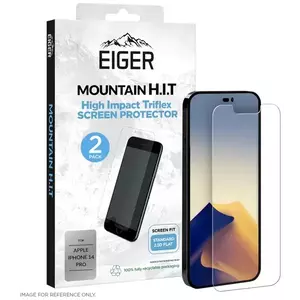 TEMPERED KIJELZŐVÉDŐ FÓLIA Eiger Mountain H.I.T. Screen Protector (2 Pack) for Apple iPhone 14 Pro kép