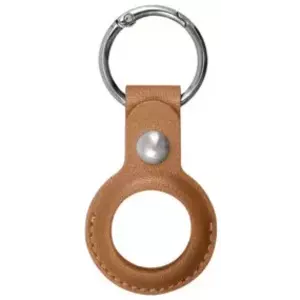 Tok XQISIT NP Faux Leather Keyring for AirTag brown (50687) kép