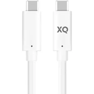 Kábel XQISIT NP Charge & Sync USB-C to USB-C 3.0 100cm E white (50850) kép