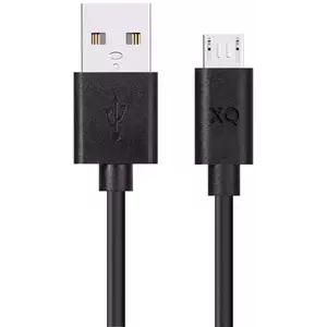 Kábel XQISIT NP Charge & Sync micro USB to USB-A 2.0 100 black (50881) kép