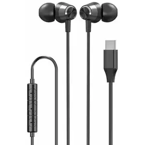 Fejhallgató XQISIT NP In ear headset wired with type C black (50910) kép