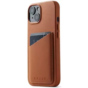 Tok Mujjo Full Leather Wallet Case for iPhone 14 - Tan kép